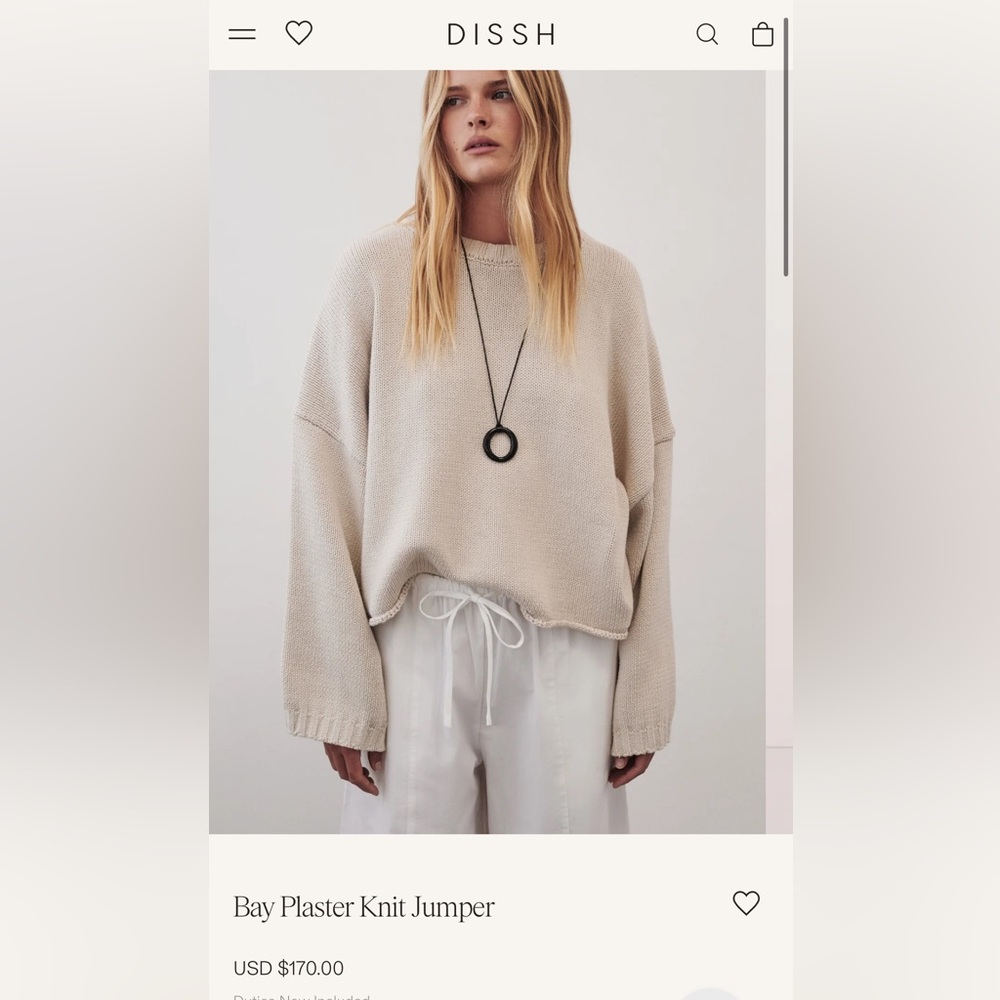 Dissh knit jumper